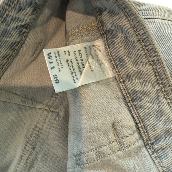 KanCan Womens Light Wash Cargo Jeans With Frayed Hem & Pockets Size W11 29 - Picture 3 of 8